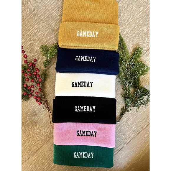 NEW Mens Womens NFL NBA School Spirit Team Colors Sports Beanie 6 Colors! - Picture 12 of 12